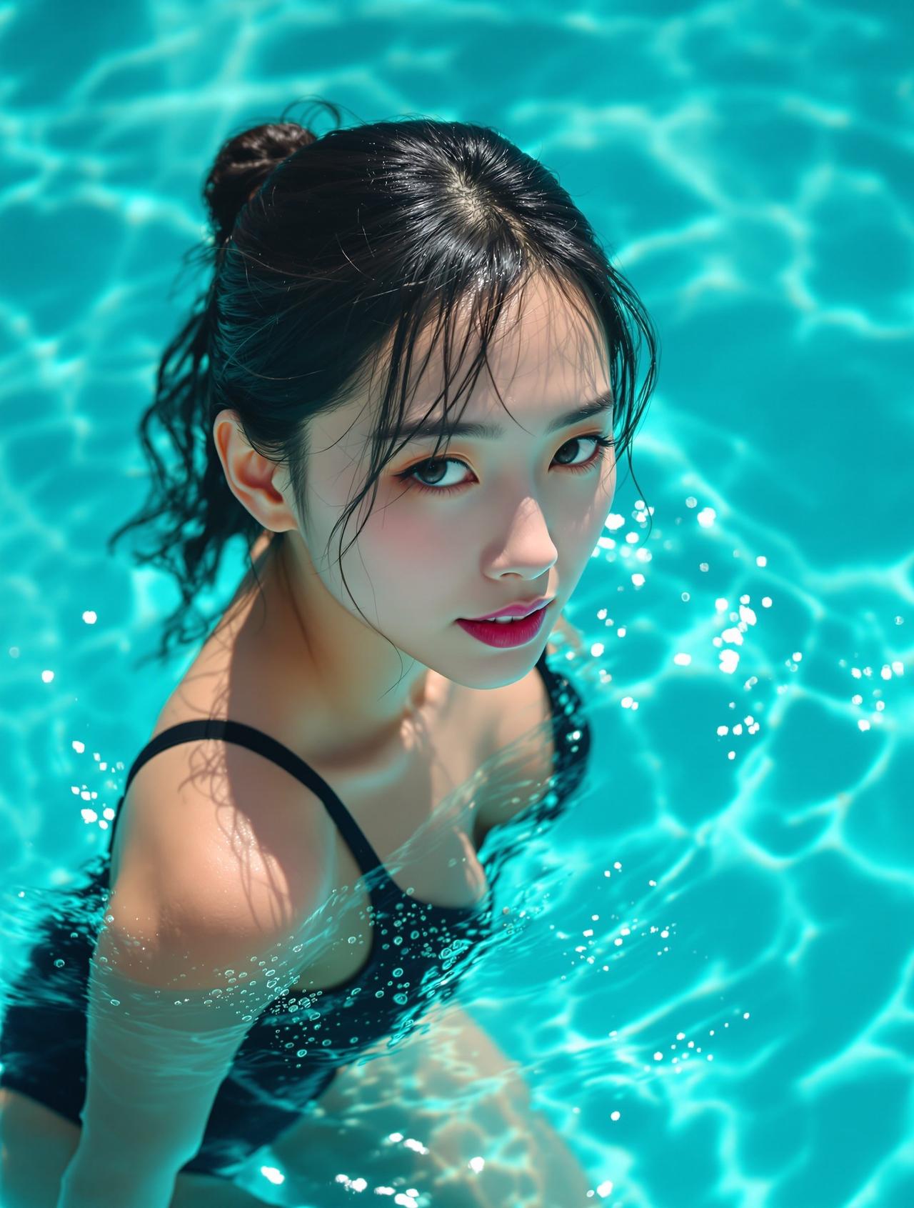水滴泳池写真
