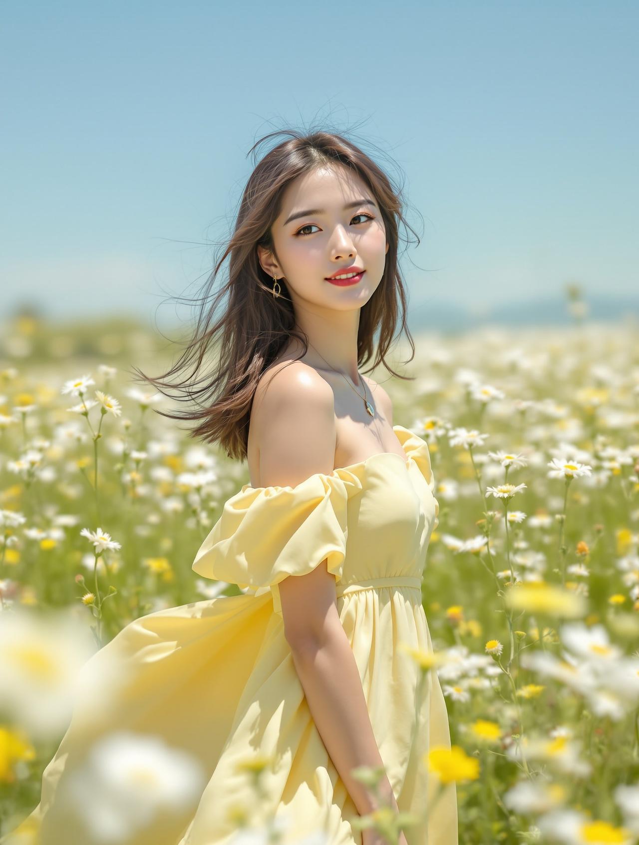海边夕阳女神